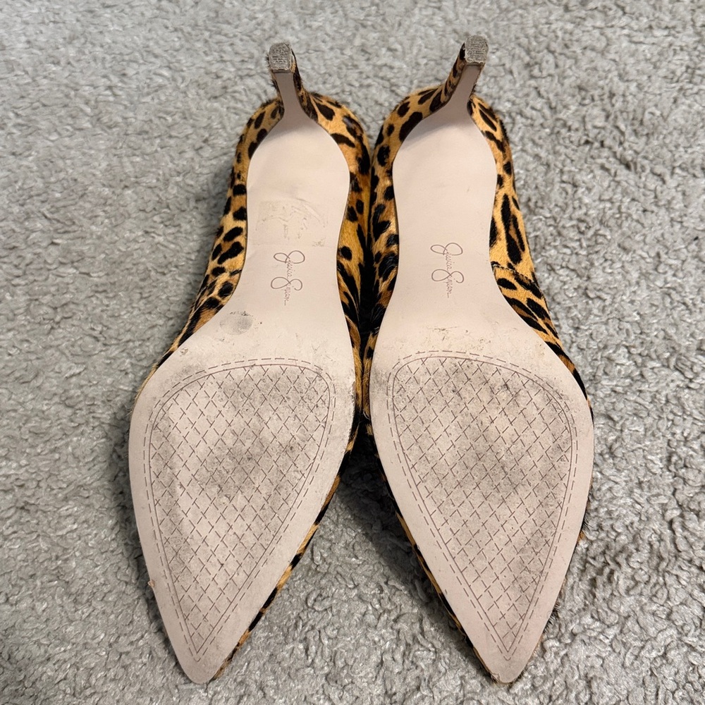Jessica Simpson animal print Heels Sz 7.5 - Picture 4 of 4